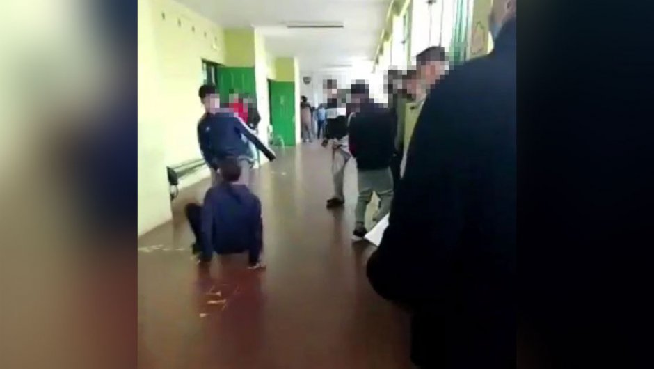 Captura del video de la agresión. 